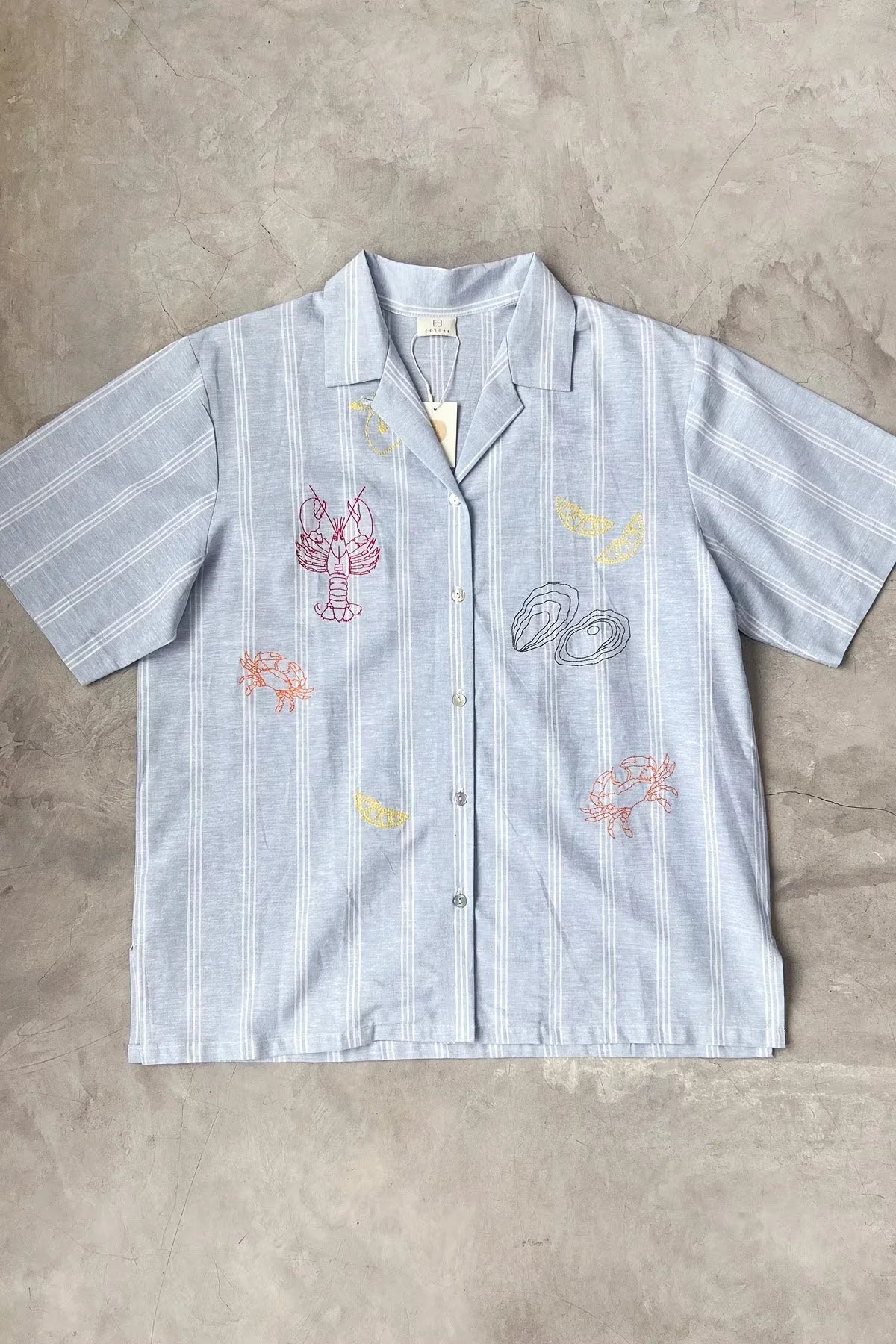 Ponza Petite Shirt Striped Blue