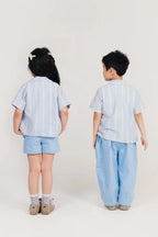 Ponza Petite Shirt Striped Blue