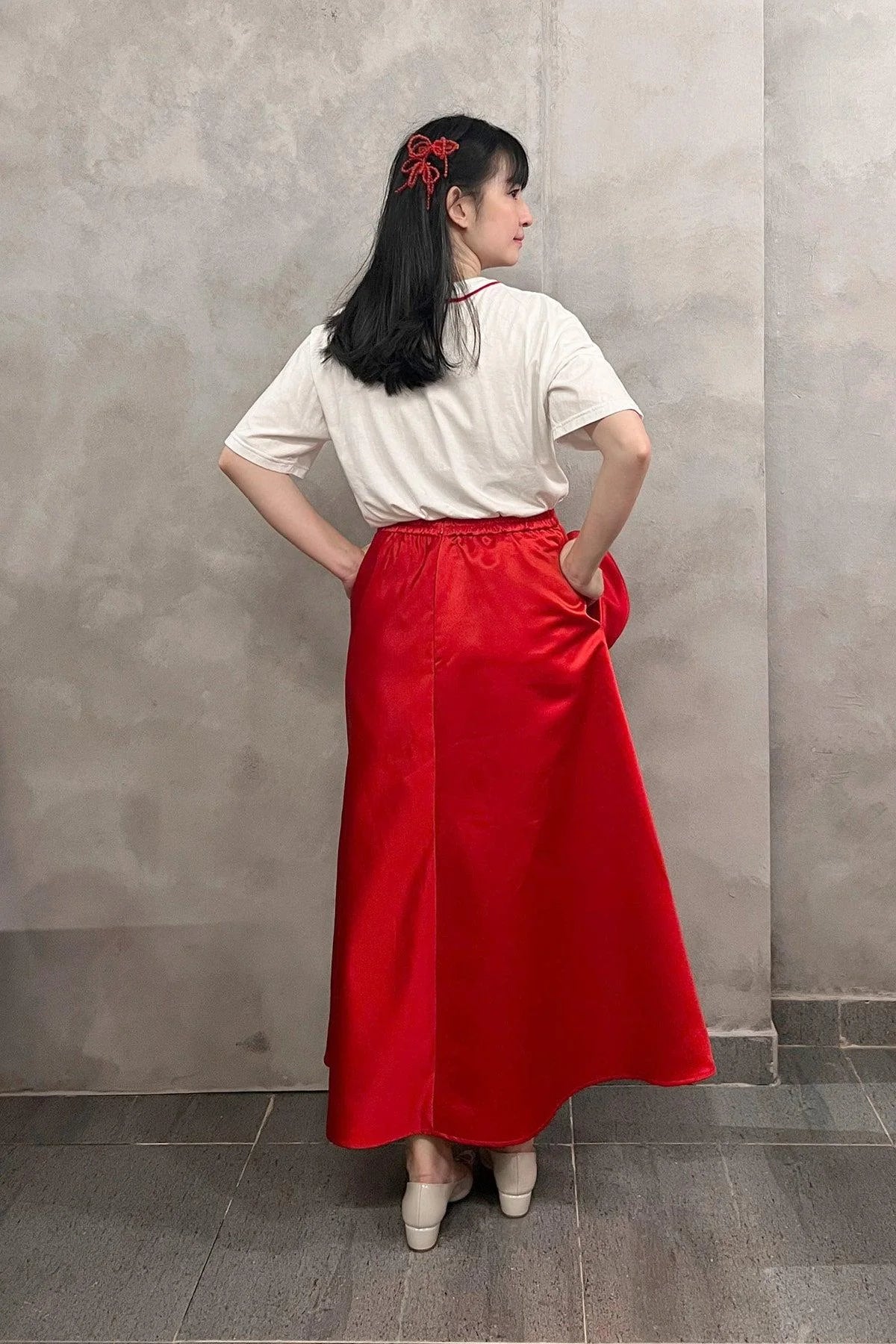 Rose Skirt Red