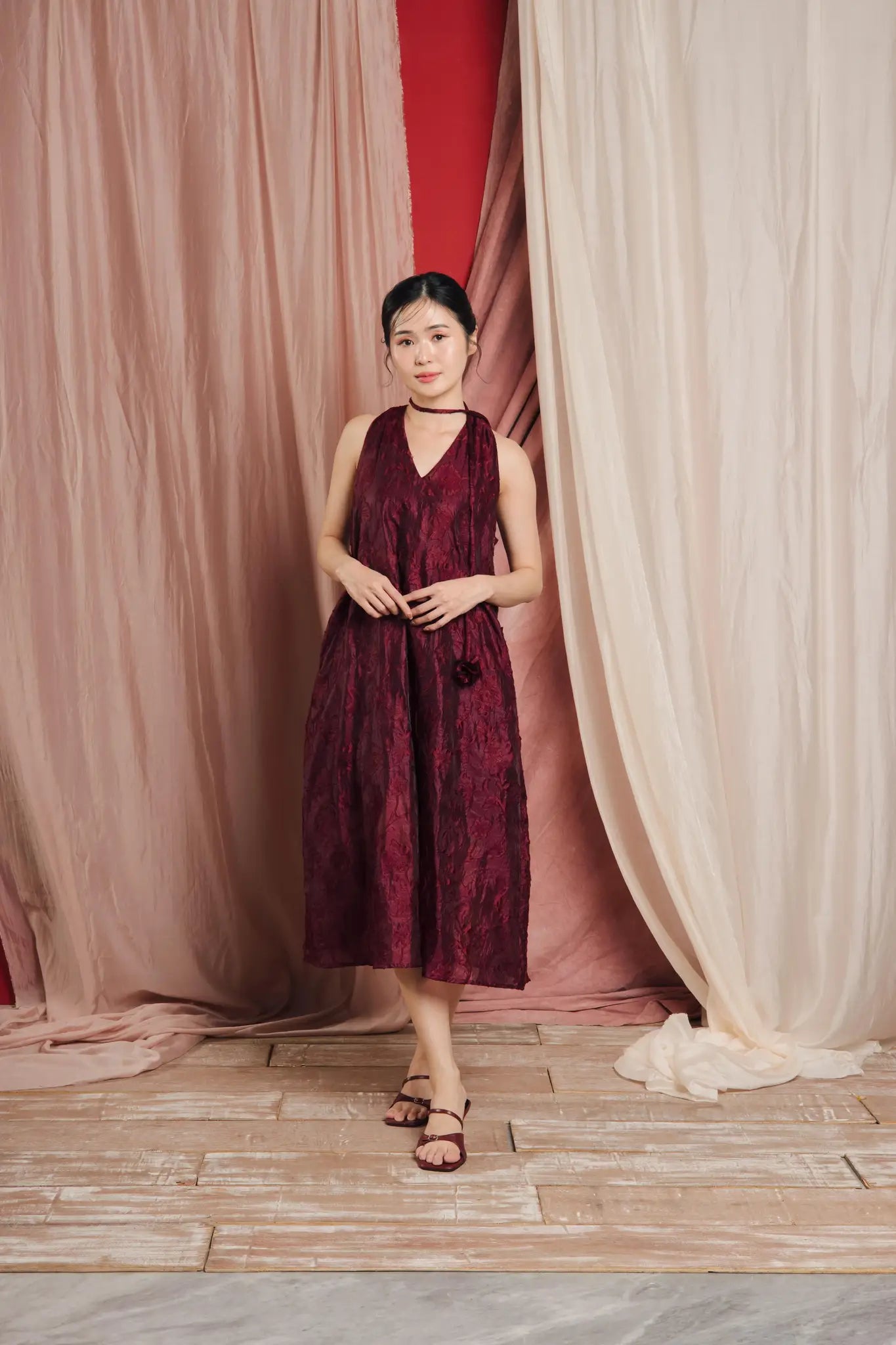 Roxie Dress Red Wine