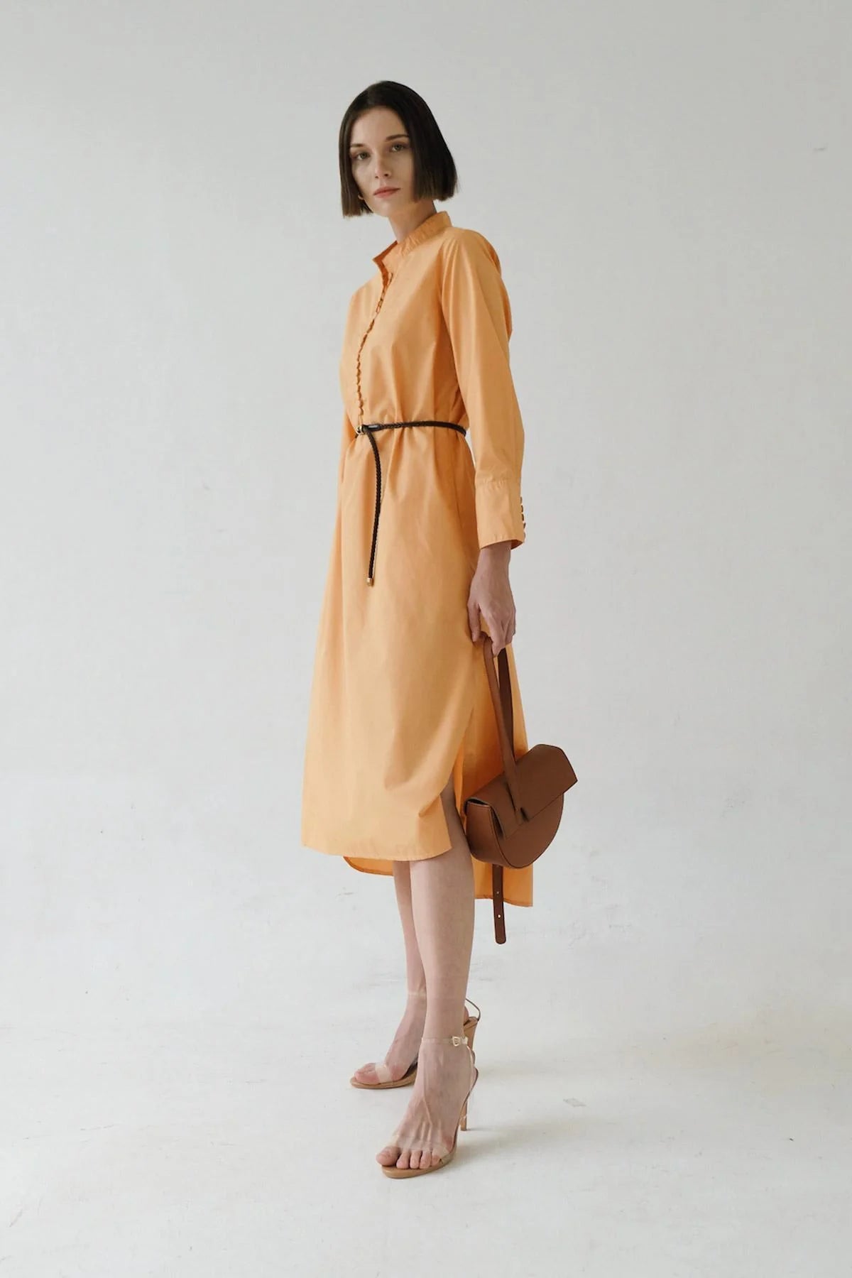 Serena Dress Mango/Brown