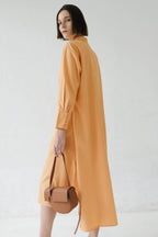 Serena Dress Mango/Brown