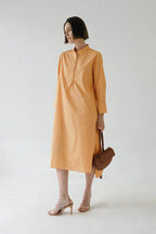 Serena Dress Mango/Brown