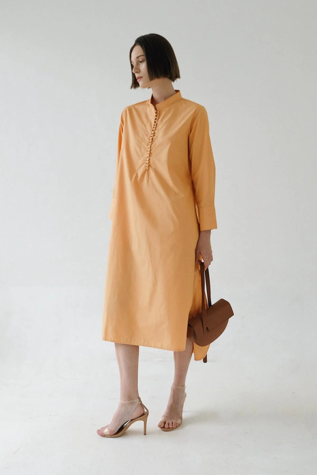 Serena Dress Mango/Brown