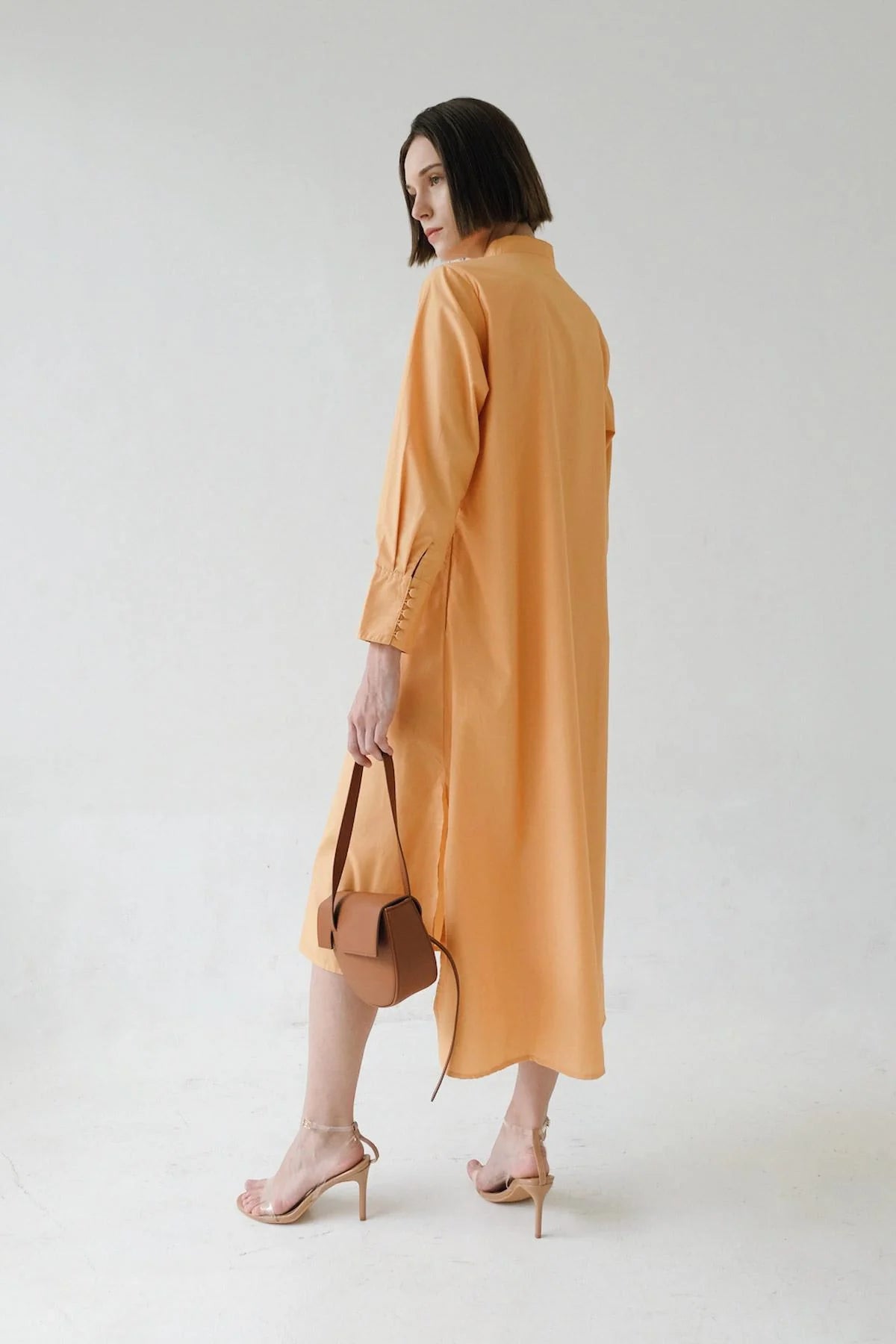 Serena Dress Mango/Brown