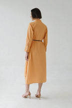 Serena Dress Mango/Brown