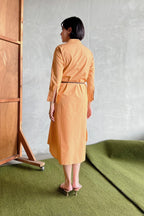 Serena Dress Mango/Brown