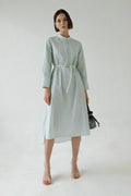 Serena Dress Stripes Green