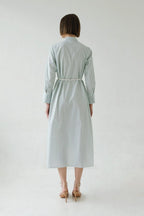 Serena Dress Stripes Green