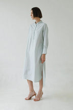 Serena Dress Stripes Green