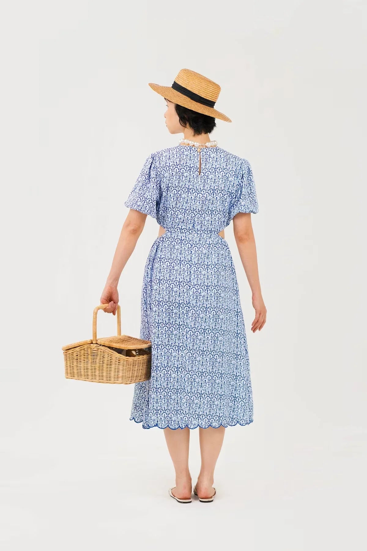 Shelly Dress Blue Porcelain