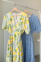 Shelly Dress Blue Porcelain