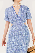 Shelly Dress Blue Porcelain