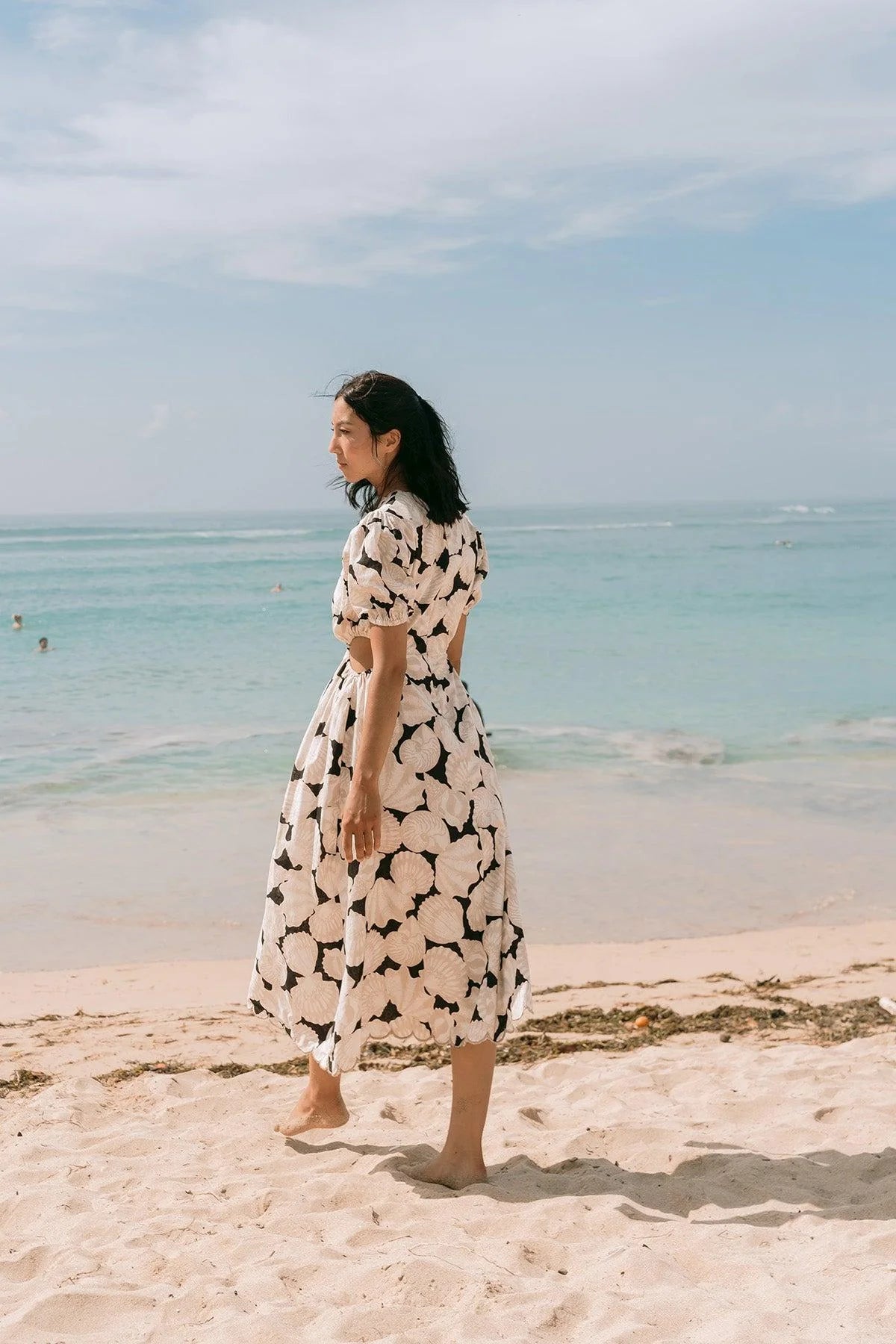Shelly Dress Brown Shell