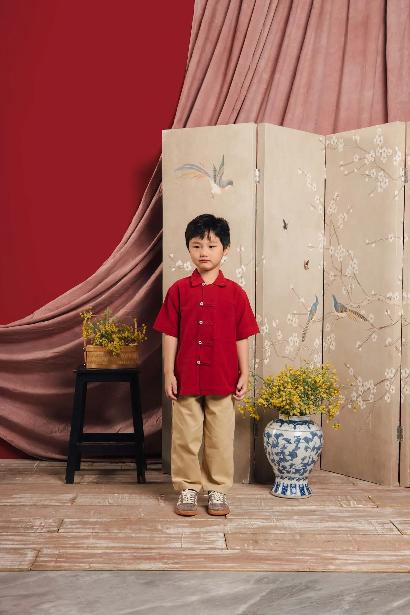 Tang Petite Shirt Maroon