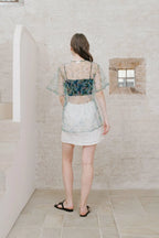 Thea Top Set Tulle Green