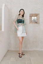 Thea Top Set Tulle Green