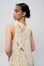 Twister Dress All White Floral