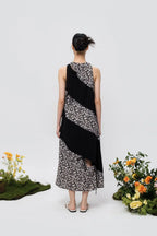 Twister Dress Black/Black Floral