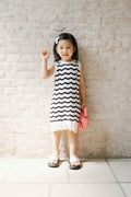 Vague Petite Dress Black-White