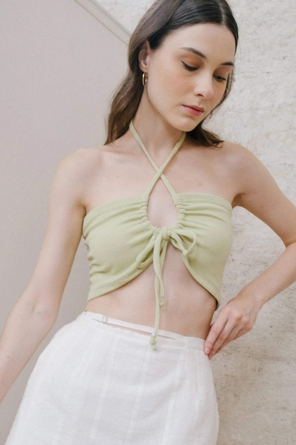 Verona Knit Top Lime