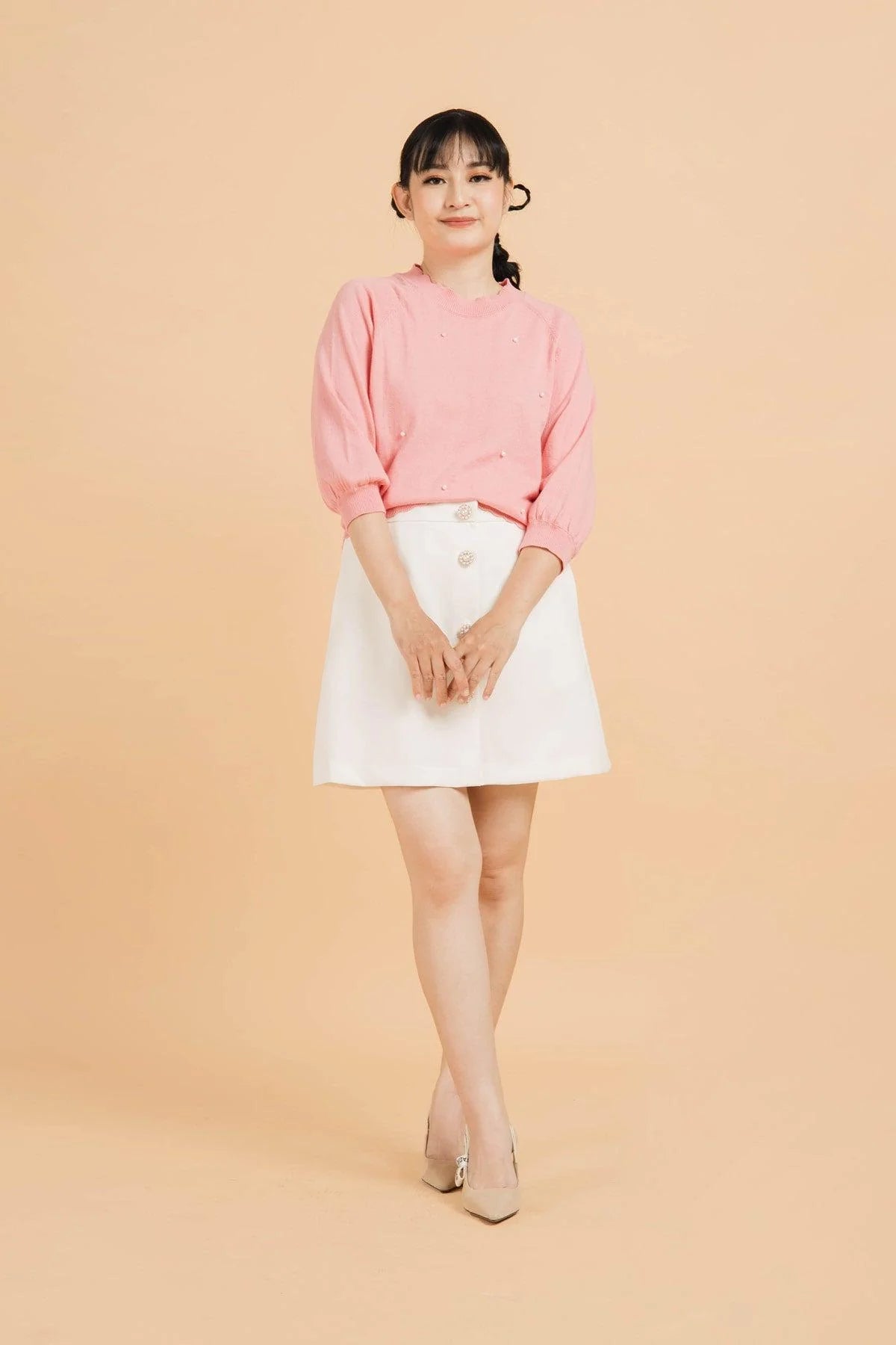 Virra Knit Top Pink