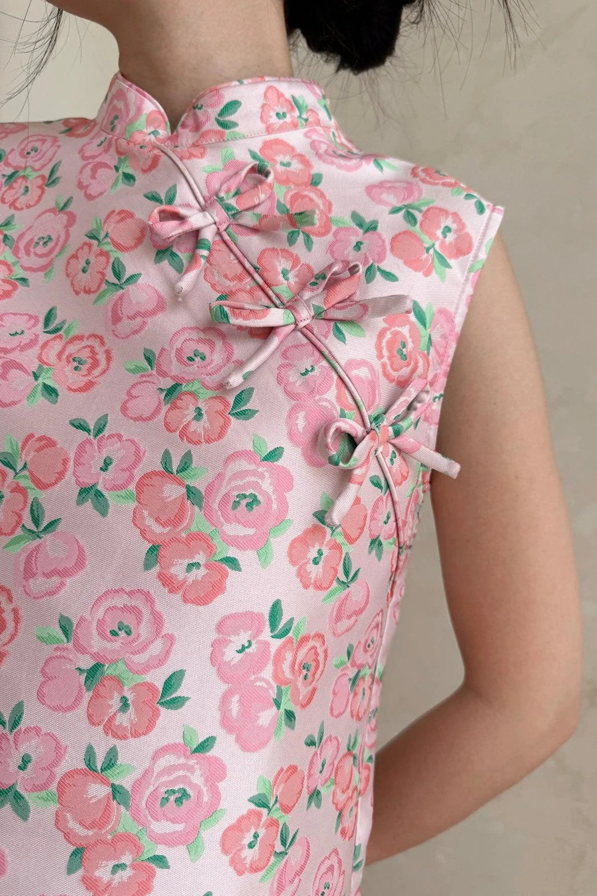 Yang Top Floral Pink