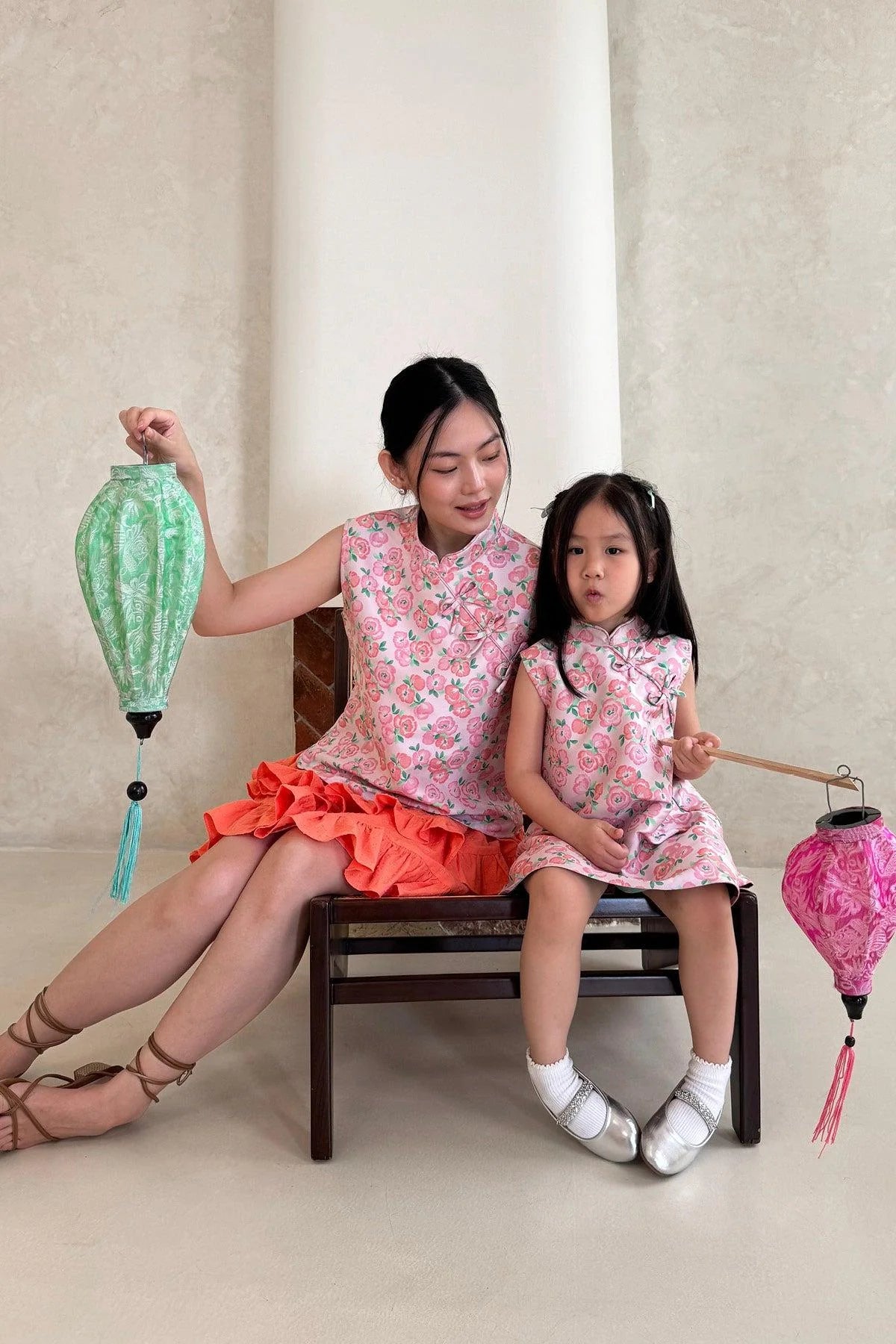 Yang Top Floral Pink