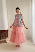 Yuan Tulle Skirt Pink