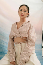 Yva Tied Outer Shirt Cream