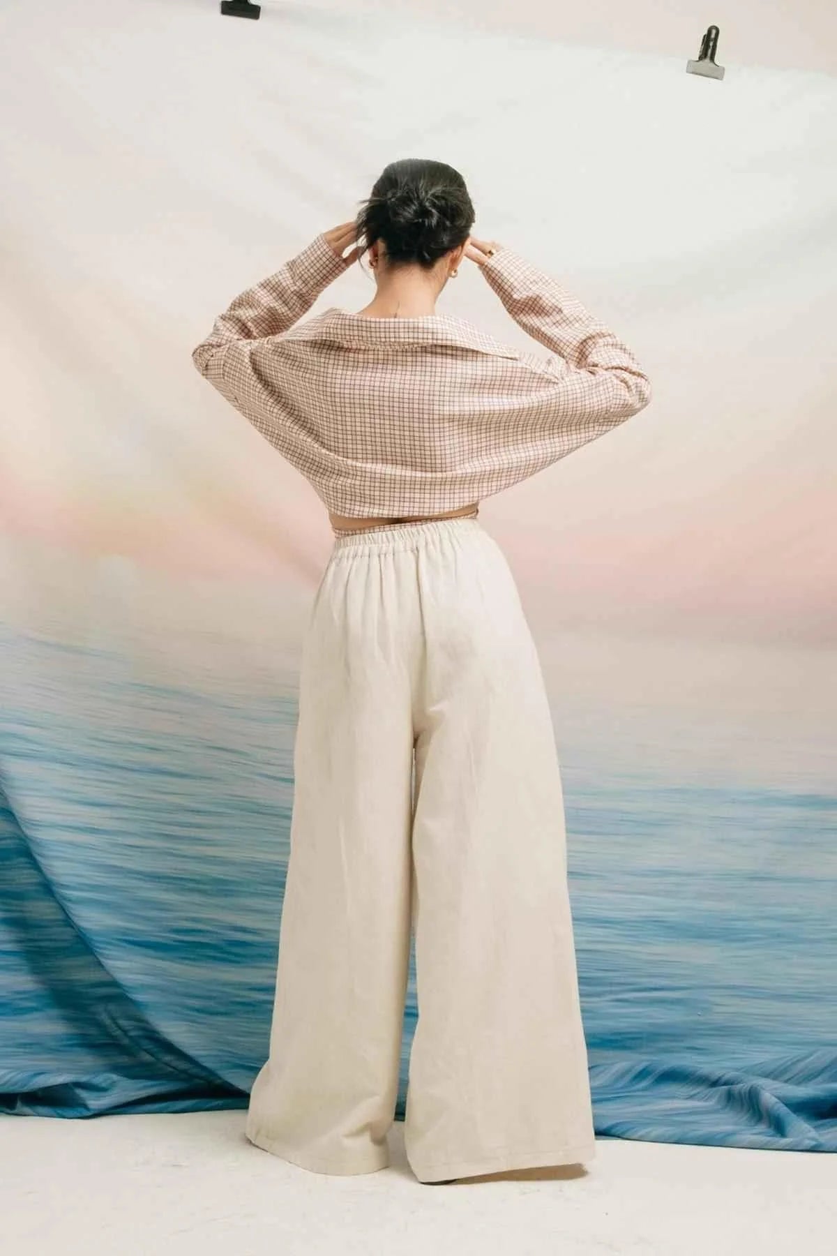 Yva Tied Outer Shirt Cream