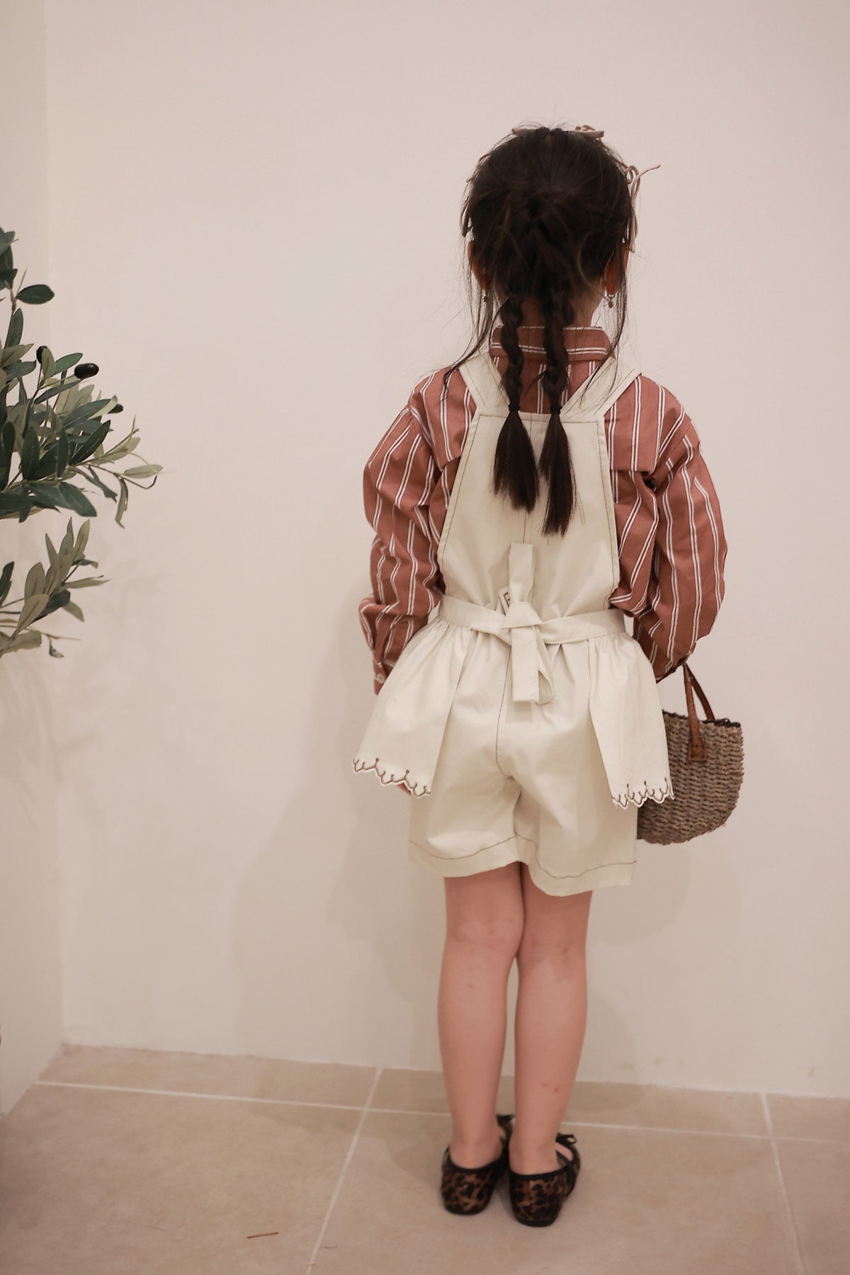 Elodie Petite Apron Ecru