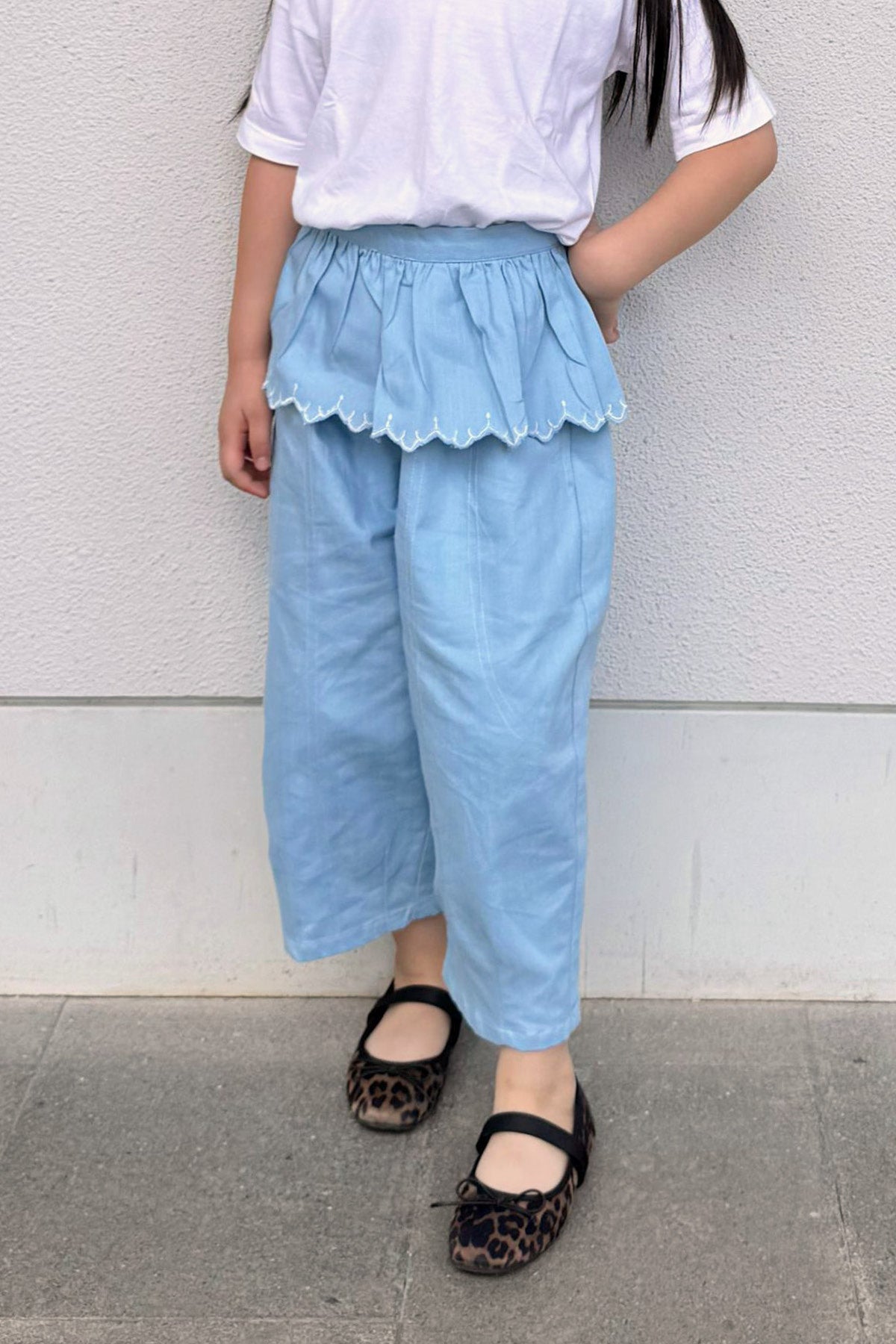 Faye Petite Barrell Pants Sky
