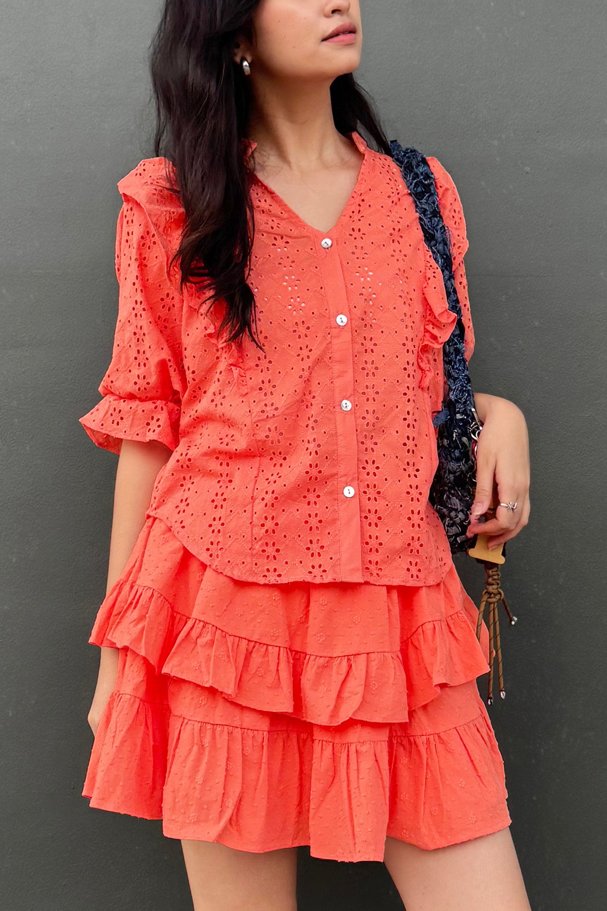 Mandy Blouse Coral