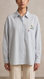 Daisybug Oversized Shirt Striped Blue