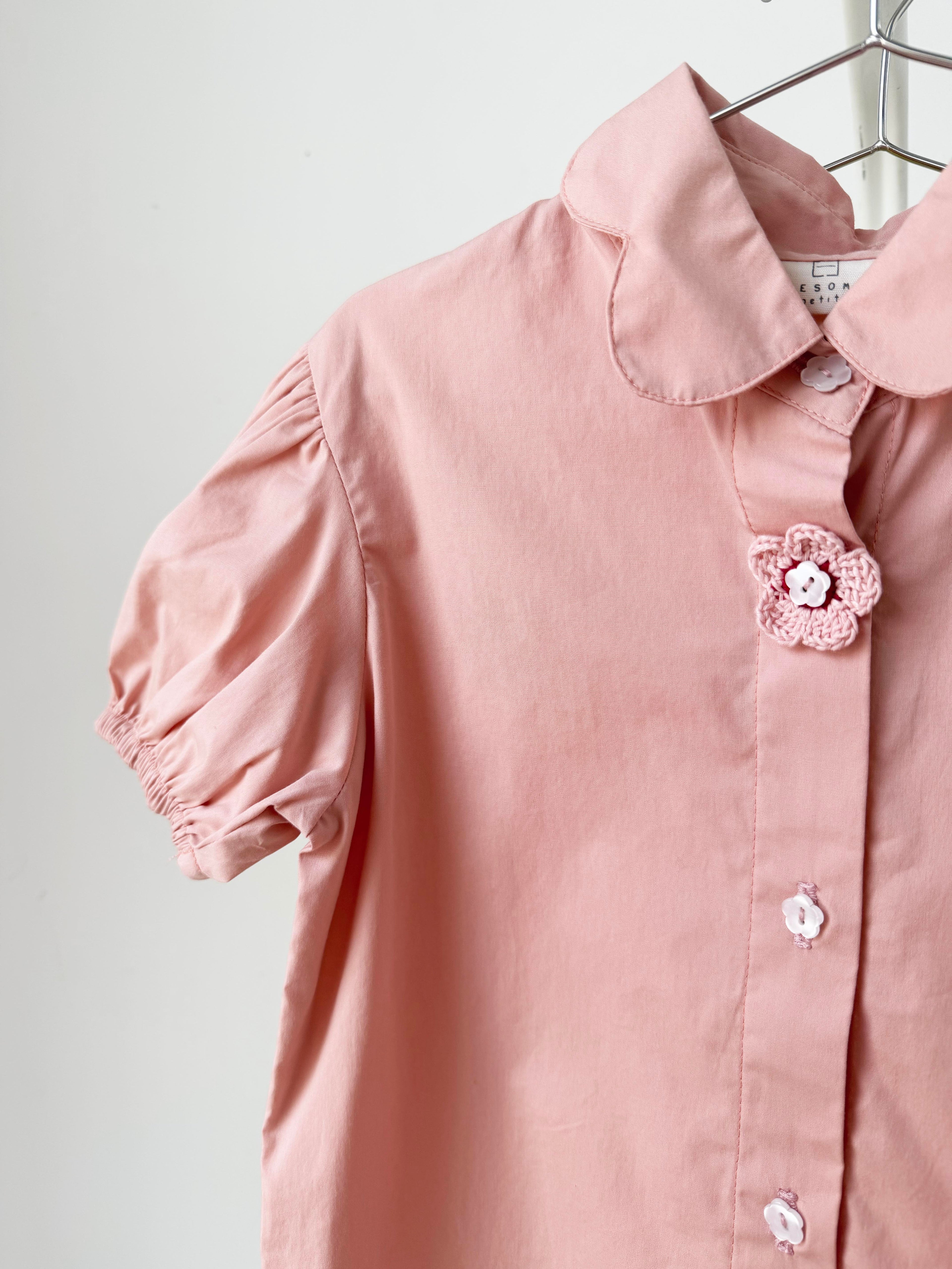 Tulip Petite Blouse Dusty Pink