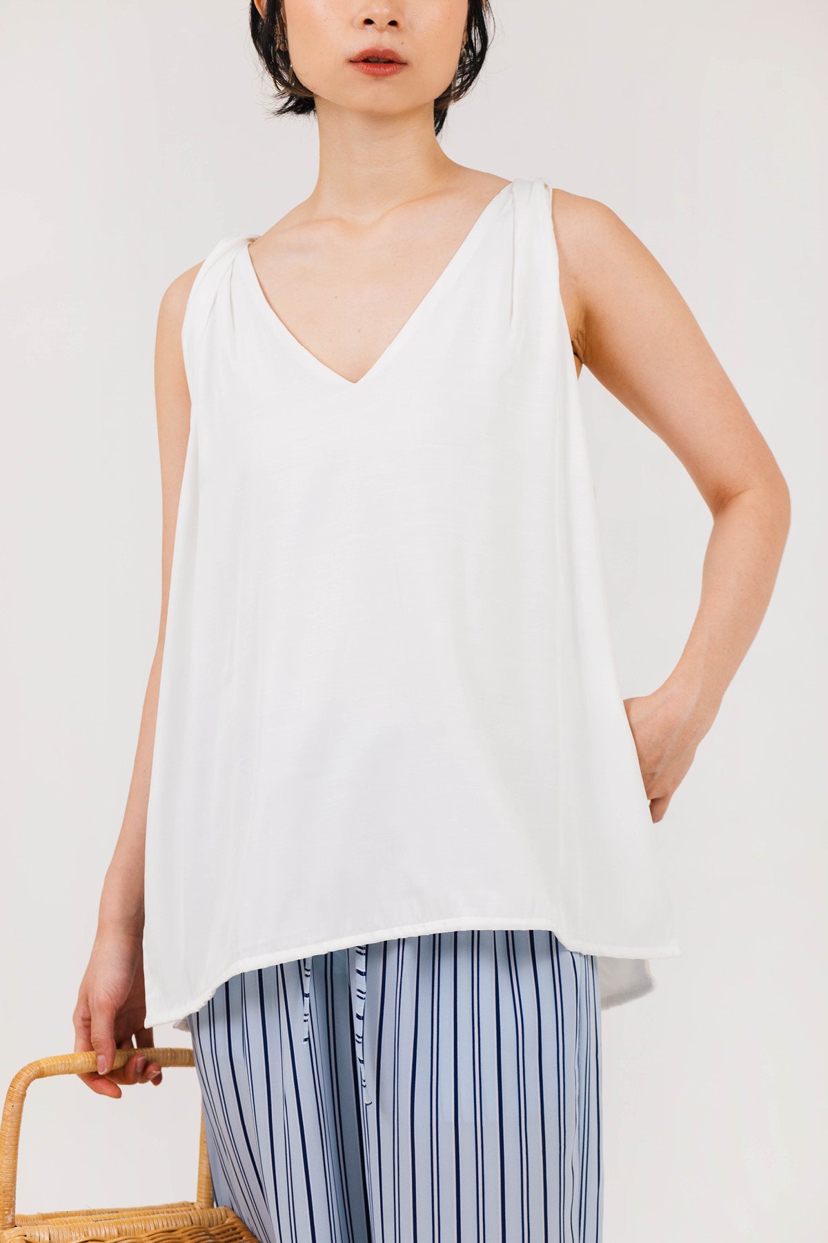 Jody Reversible Tank Off White