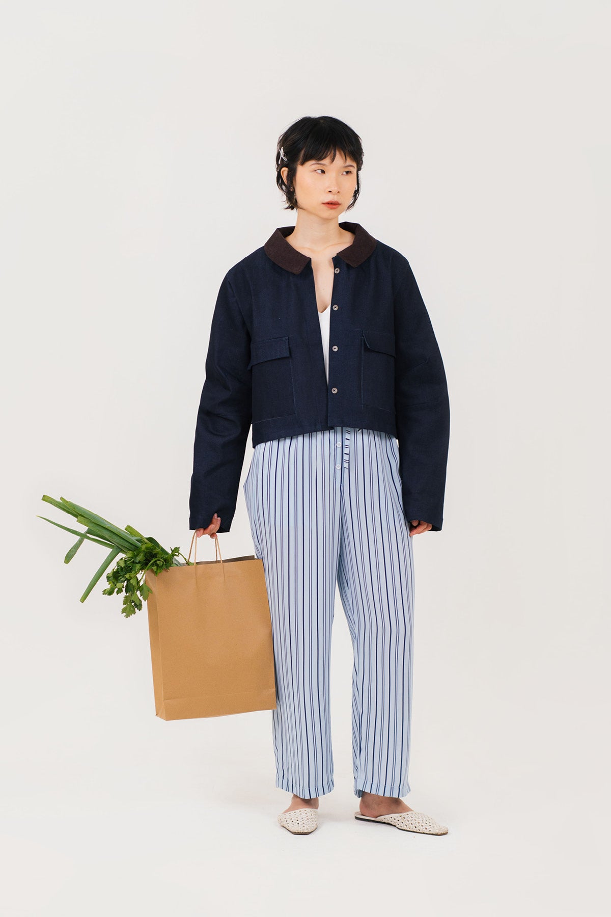 Luisa 2-in-1 Outer Denim Brown
