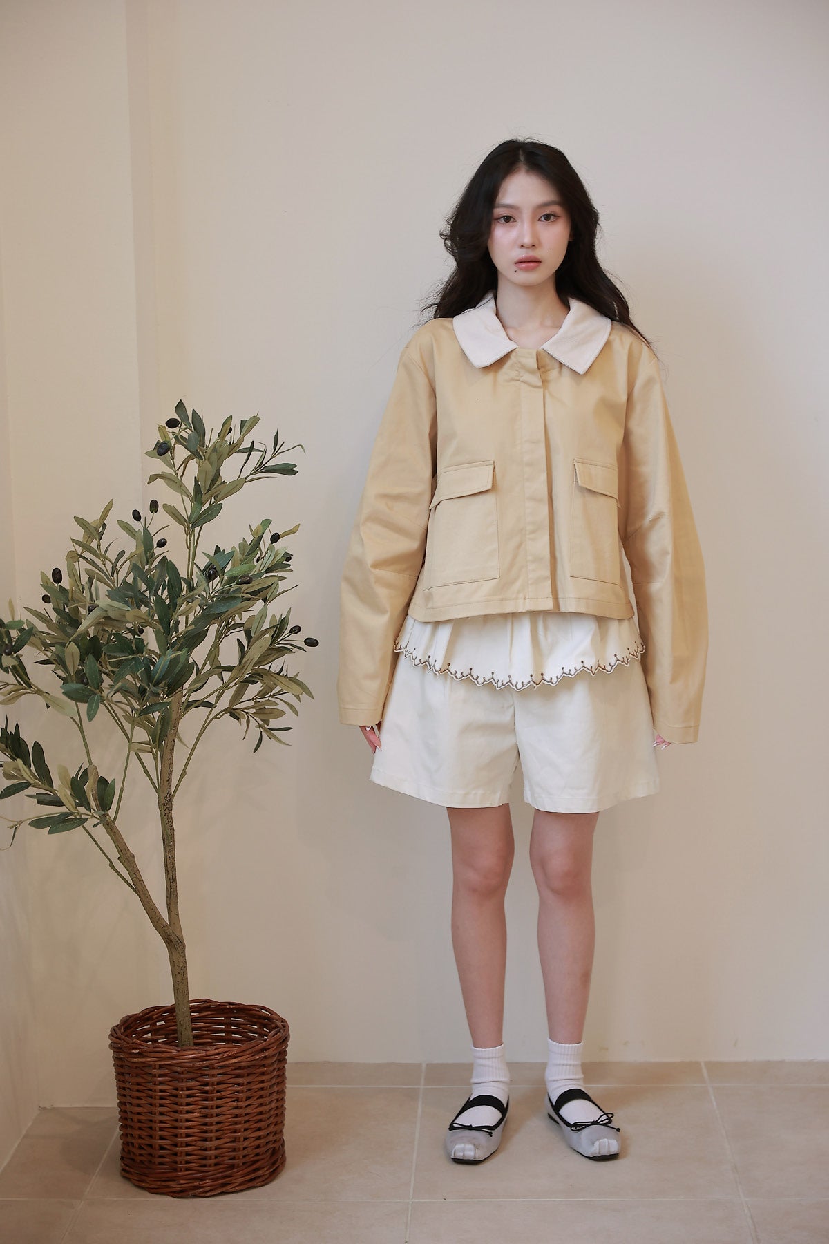 Luisa 2-in-1 Outer Khaki Cream