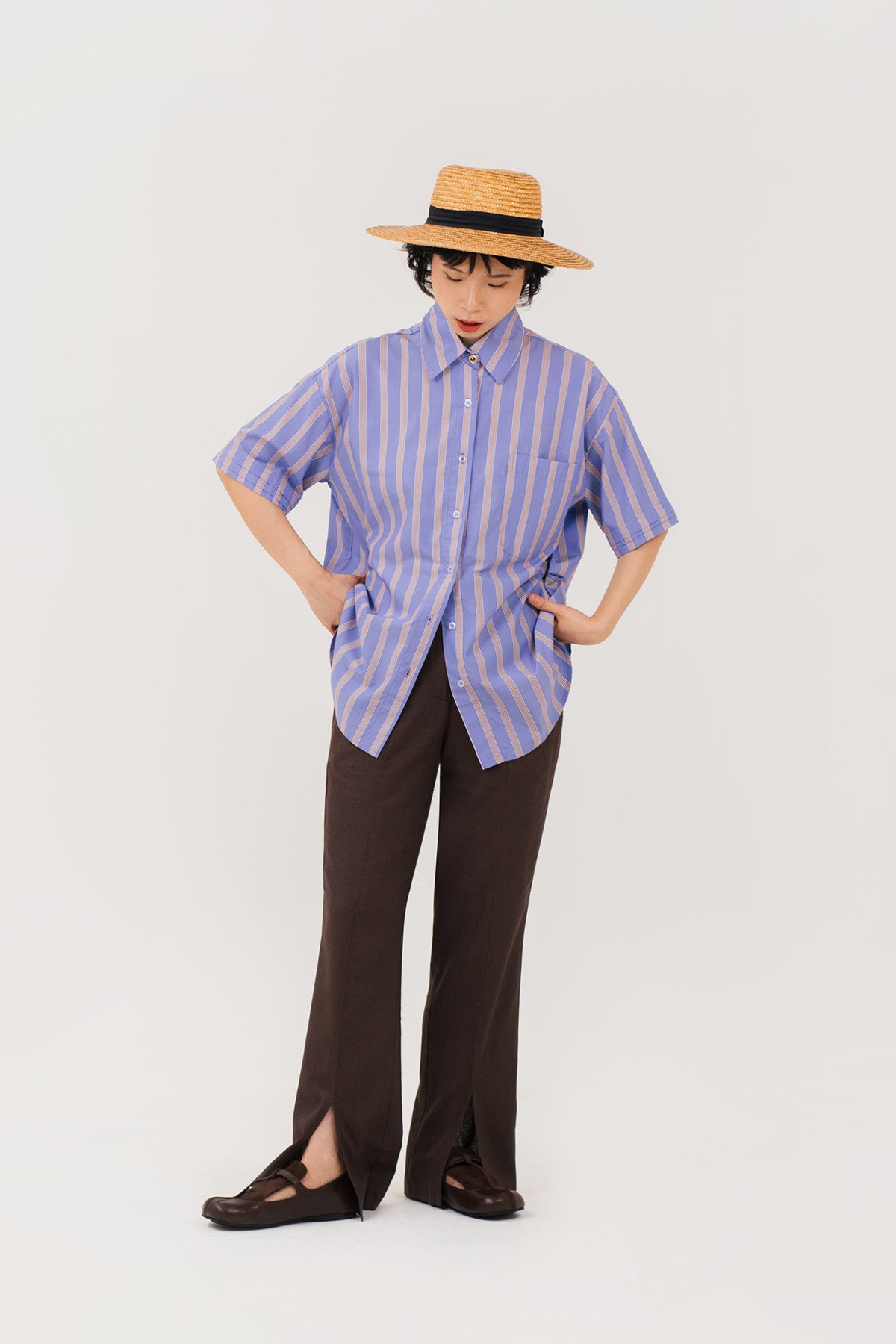 Maeve 2in1 Shirt Blue Stripes