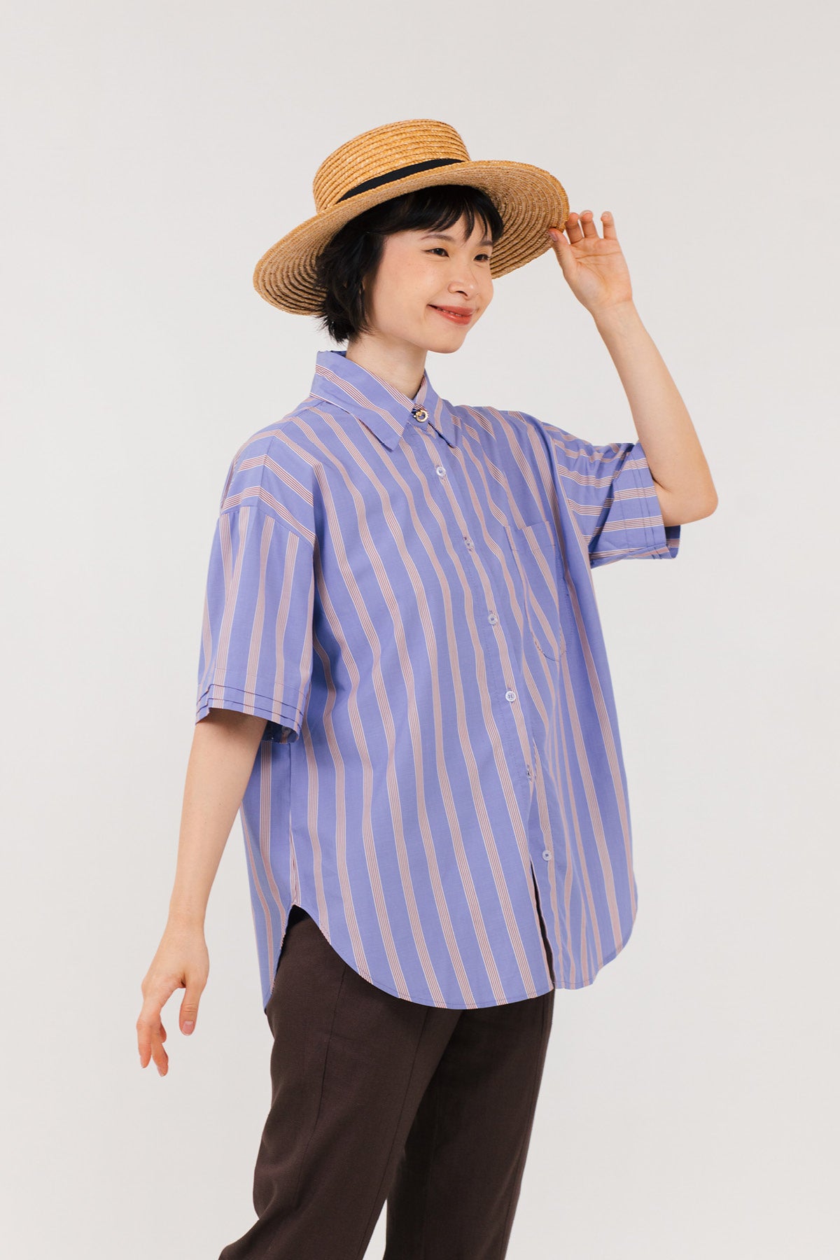 Maeve 2in1 Shirt Blue Stripes