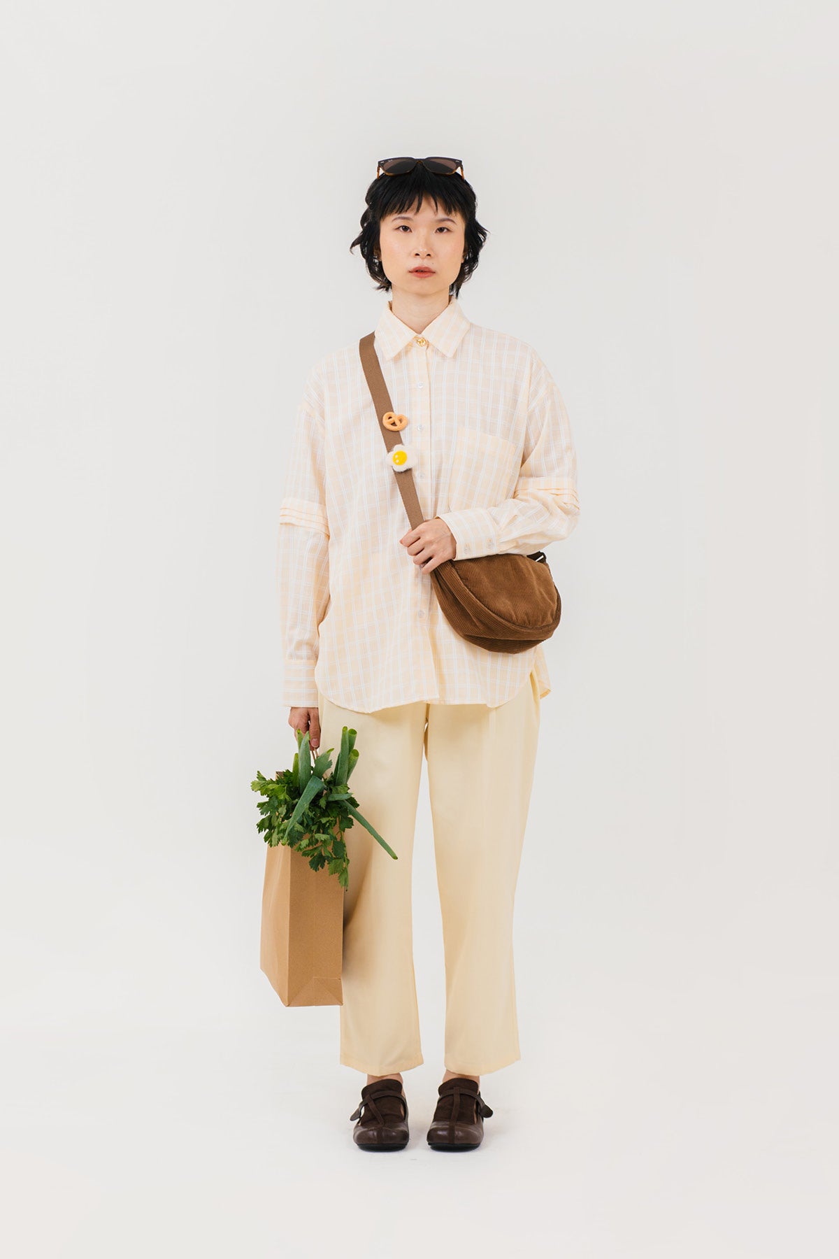 Maeve 2in1 Shirt Butter Plaid