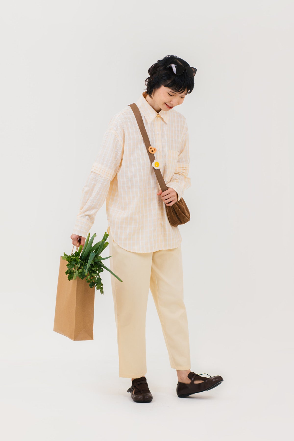 Maeve 2in1 Shirt Butter Plaid