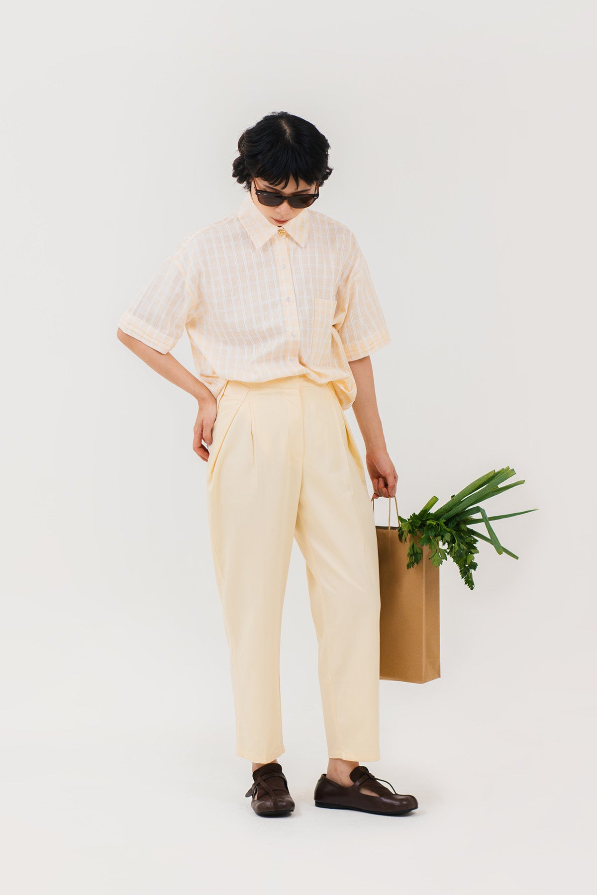 Maeve 2in1 Shirt Butter Plaid