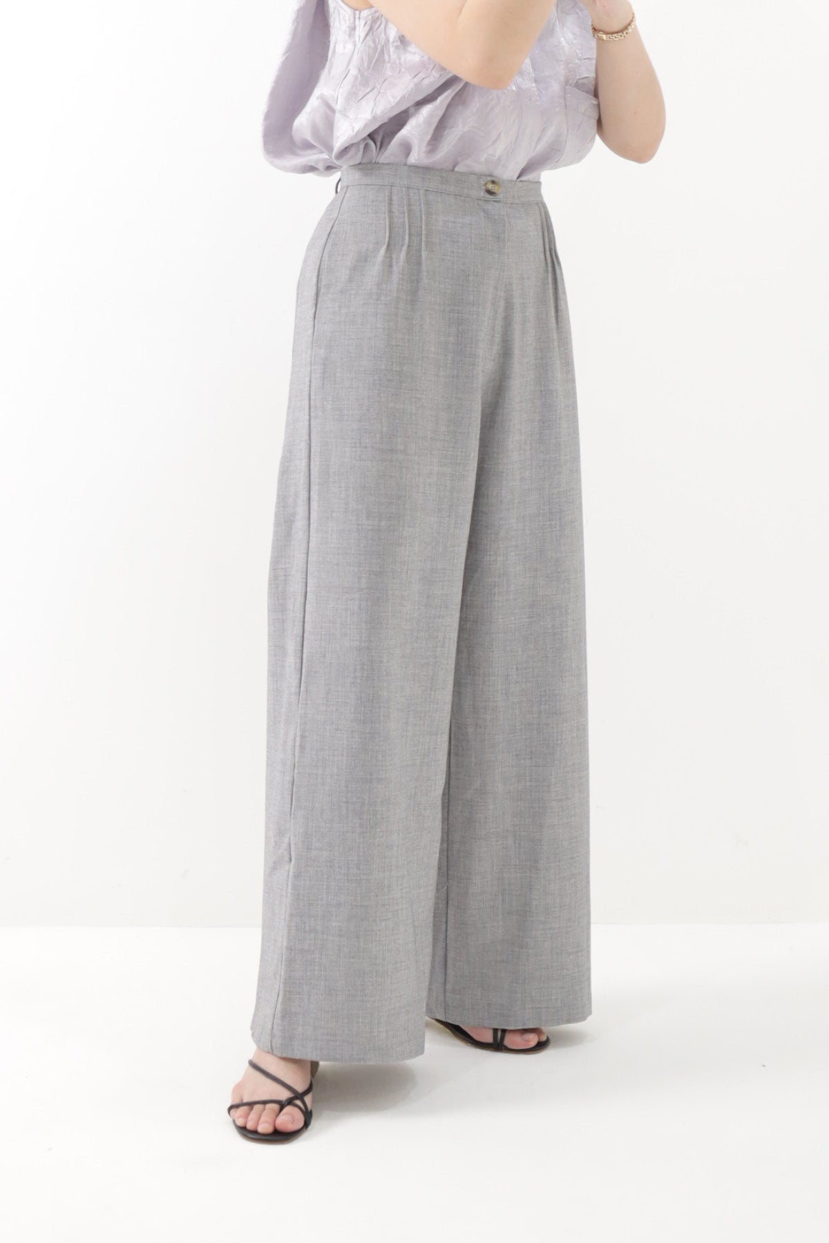 Marsha Palazzo Pants Misty Grey