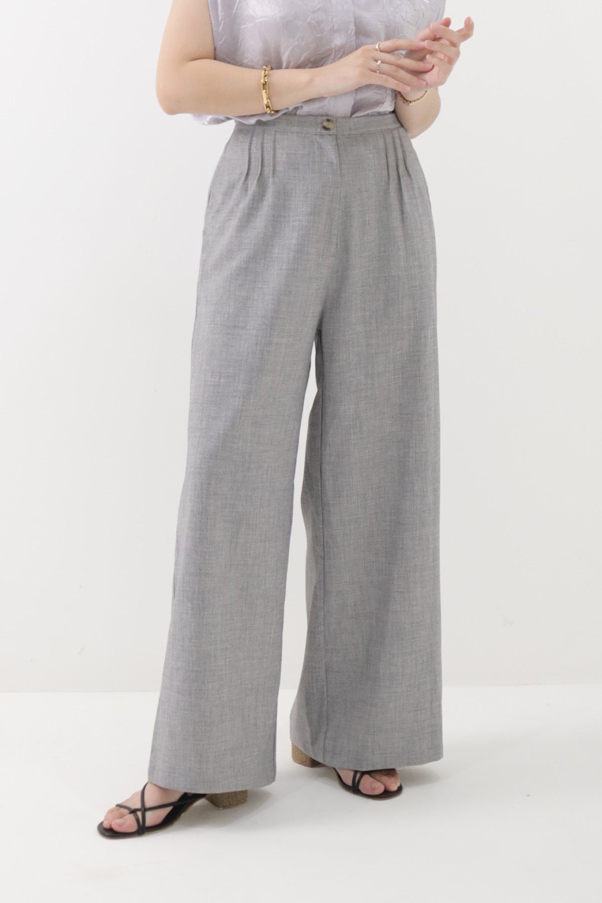 Marsha Palazzo Pants Misty Grey