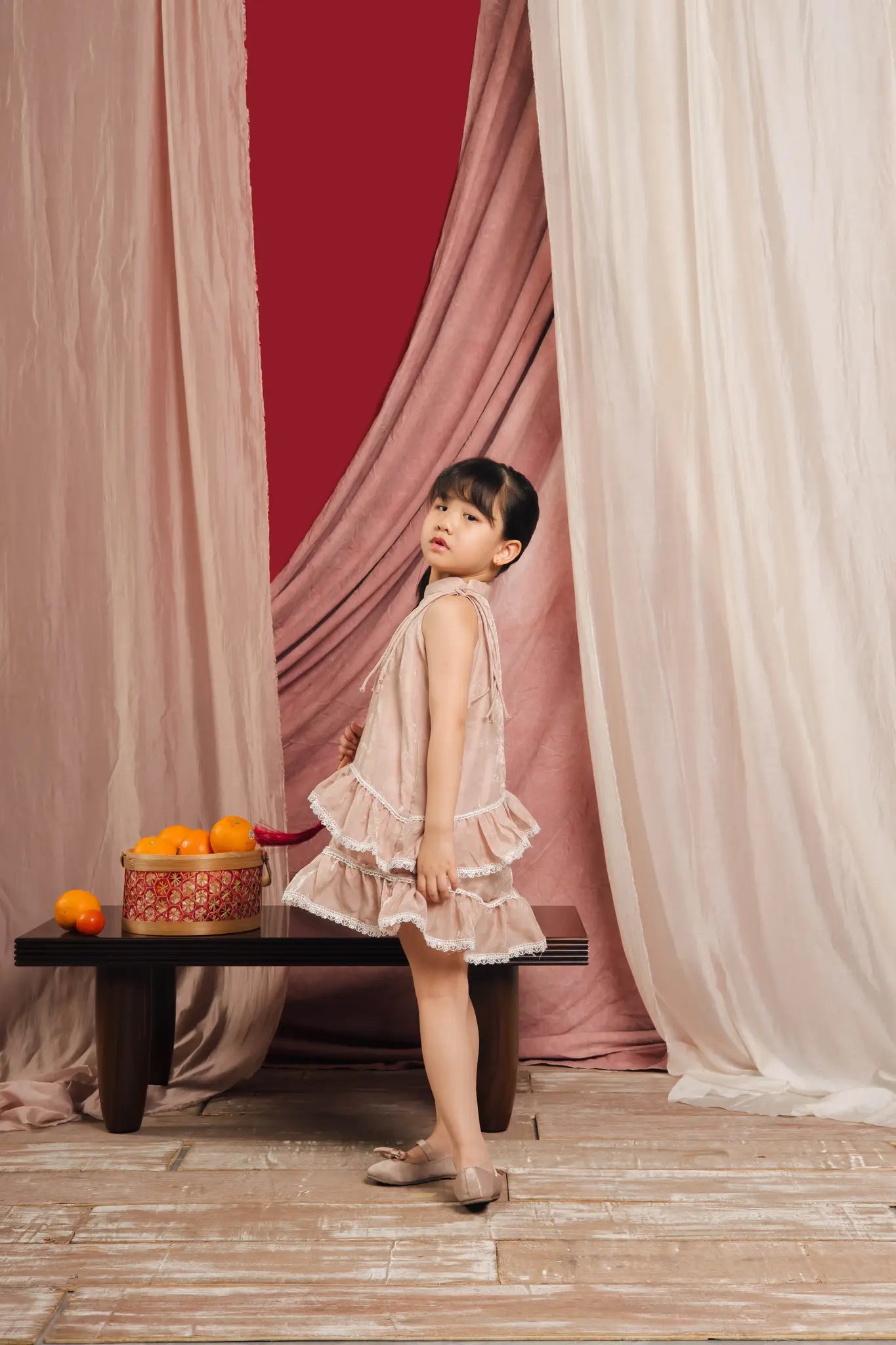 Liang Petite Dress Dusty Pink