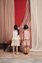 Pristine Petite Dress White/Pink