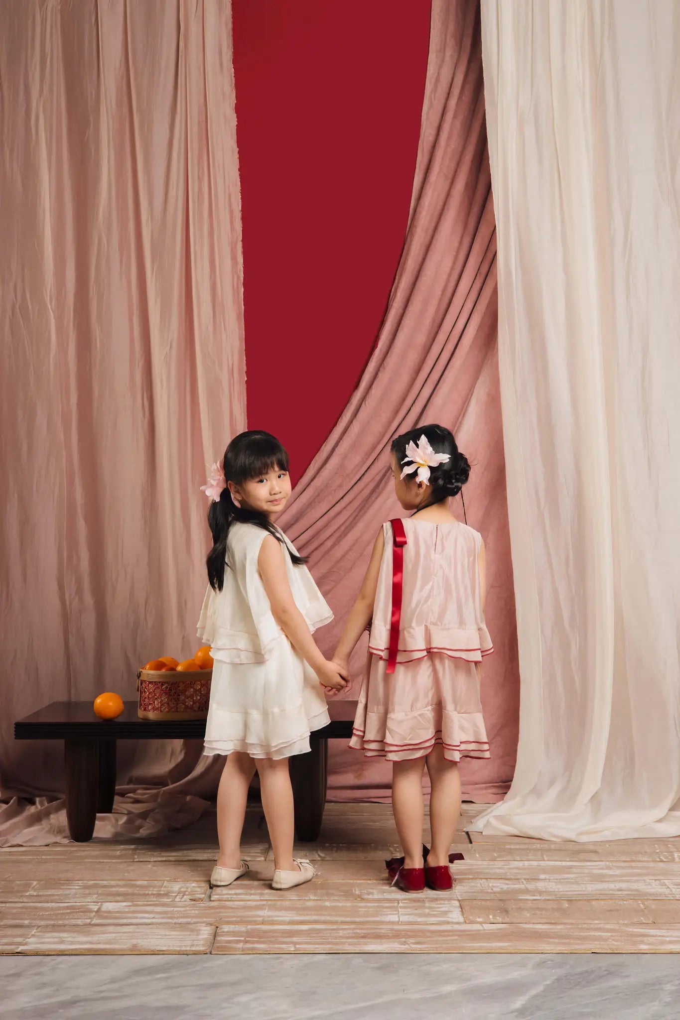 Pristine Petite Dress White/Pink