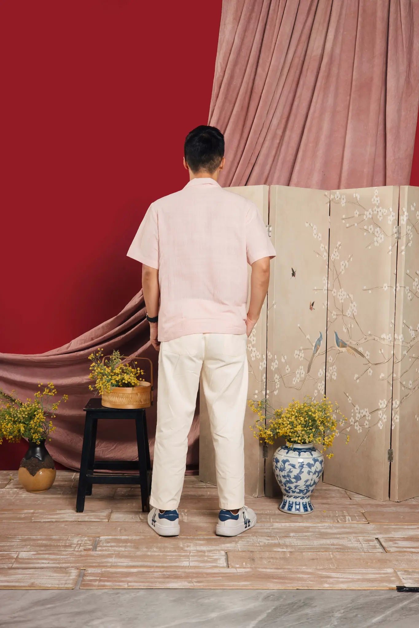 Stally Embro Shirt Dusty Pink